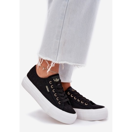 Sneaker femminili con il pizzo Lee Cooper LCW-25-31-3439L Nero 1