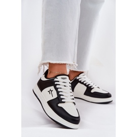 Sneaker da donna Big Star RR274A240 Sistema bianco e nero hi-poli 2