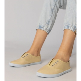 Sneakers slip-on in tessuto grigio 1