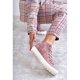 Big Star Sneaker da stelle femminili da donna Alta isolata Pink EE274113 rosa 1