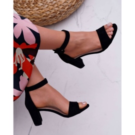 Sandali sul Black Evento Post 20SD98-1617 nero 1