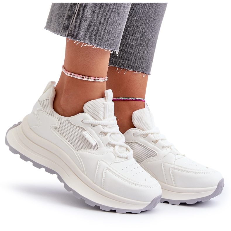 Scarpe da ginnastica da donna Big Star con sistema HI-POLY NN274A107 Bianco 4