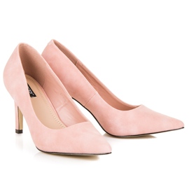 Vices Vizi dei tacchi in camoscio rosa 1