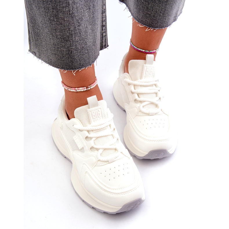 Scarpe da ginnastica da donna Big Star con sistema HI-POLY NN274A107 Bianco 2