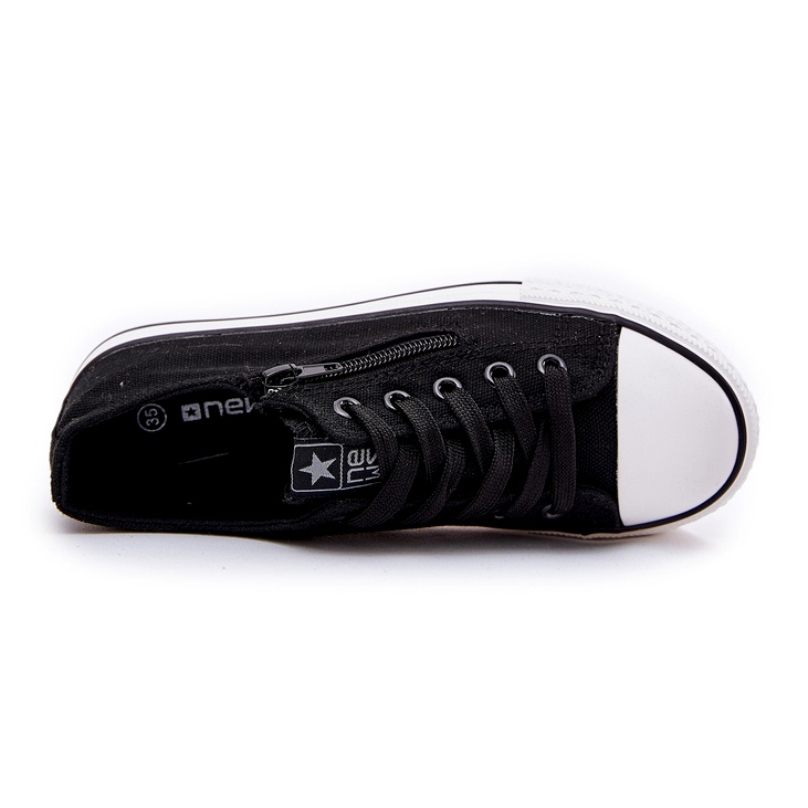 News Pizzo nero -up sneaker basse 2