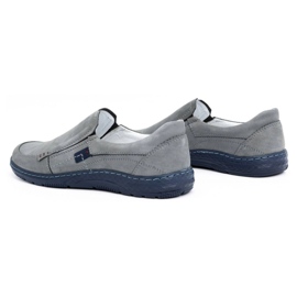 Olivier Mocassini da uomo in pelle grigi 943MA grigio 4