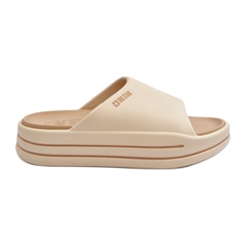 Infradito da donna sulla piattaforma Big Star NN274A034 Beige 3