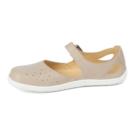 Barefoot Barefoot Women's Olivier 1284 - Scarpe in pelle con fibbia per le stilizzazioni di beige quotidiane ed eleganti 1