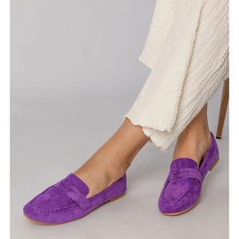 Violet eleganti mocassini di Ekozamsz viola 1