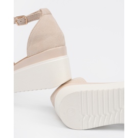 Seastar Sandali da donna in luce su un cuneo bianco beige 1
