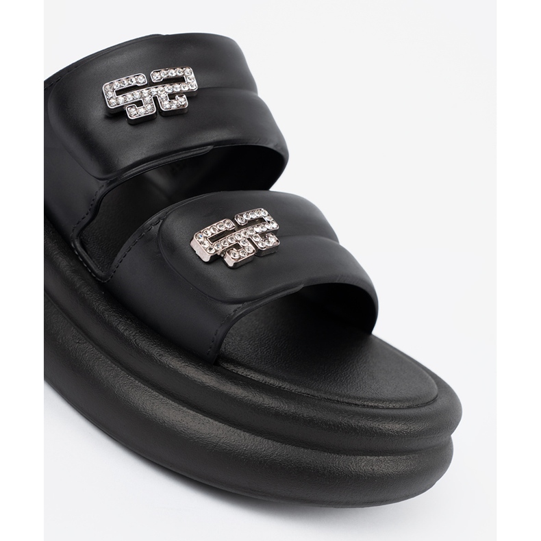 Seastar Infradito da donna nere con plateau nero 1