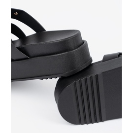 Seastar Infradito da donna con plateau nere nero 2