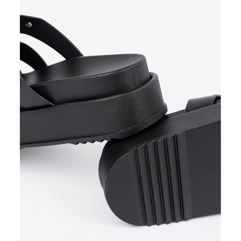 Seastar Infradito da donna con plateau nere nero 2