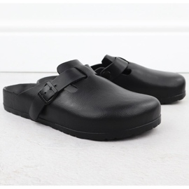 Pantofole da uomo in schiuma costruite -in big big star rr174a022 nero 1