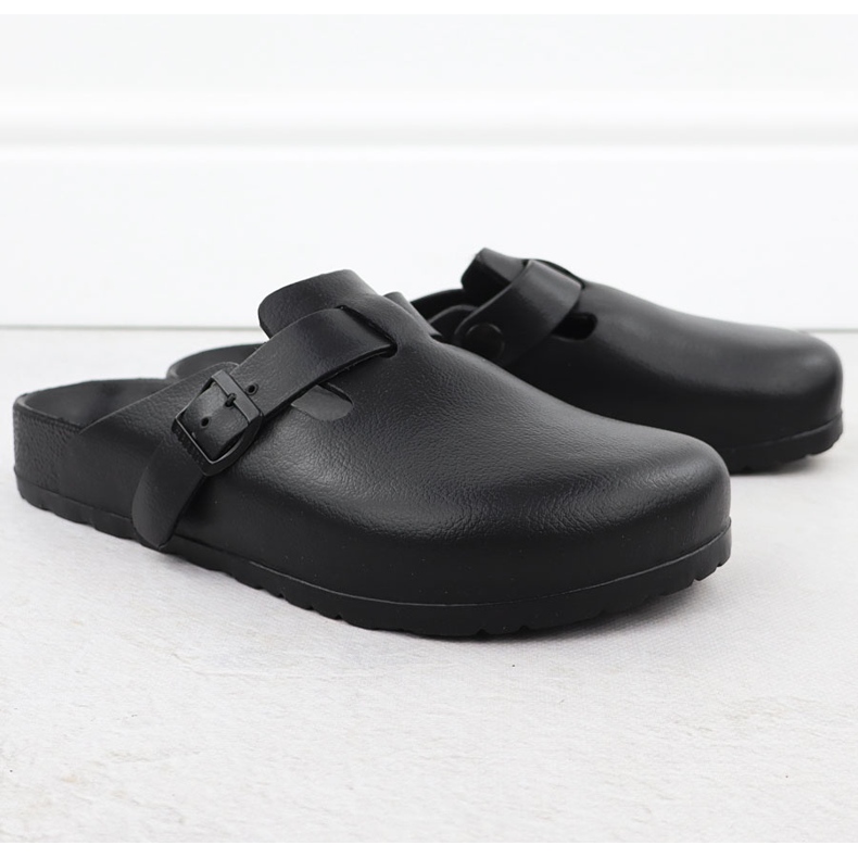 Pantofole da uomo in schiuma costruite -in big big star rr174a022 nero 1