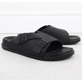 Black Big Star RR174A019 Black Beach Slifors maschile nero 1