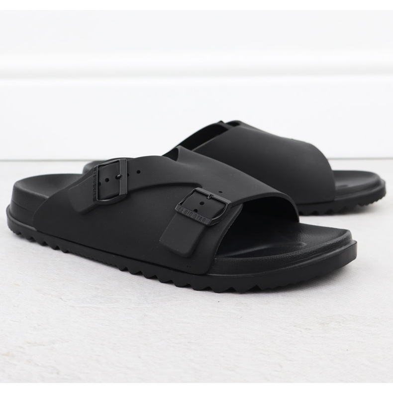 Black Big Star RR174A019 Black Beach Slifors maschile nero 1