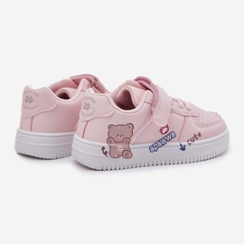 Sneaker orsacchiotti rosa con un orsacchiotto rosa 2