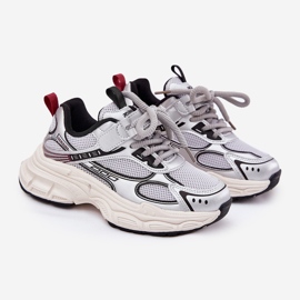 Sneaker per bambini su una sola suola d'argento Xairana 1