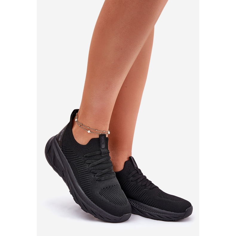 Scarpe sportive femminili leggero leggermente LIGHT Big Star RR274A132 Sistema Hi-Polish Black System nero 1