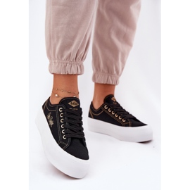 Sneaker materiali da donna sulla piattaforma Lee Cooper LCW-25-31-3431L nero 2