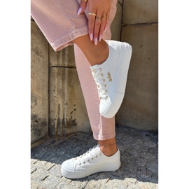 Sneaker femminili sulla piattaforma Lee Cooper LCW-25-02-3289 White bianca 1