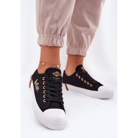 Sneaker materiali da donna Lee Cooper LCW-25-31-3427L NERO 2