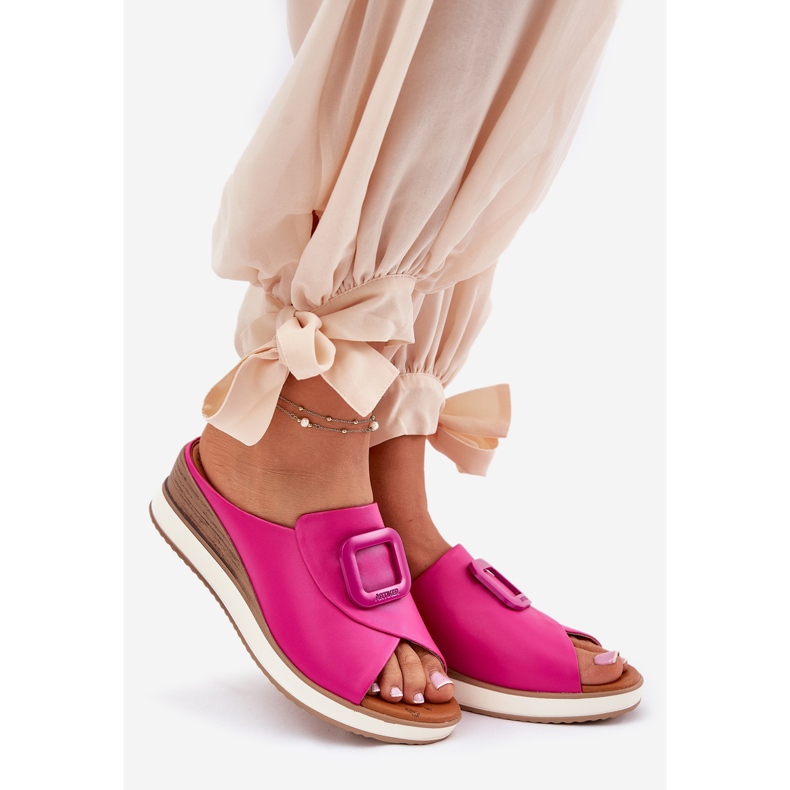 Flip in pelle femminile Flip artiker 56C2147 Fucsia rosa 1