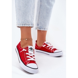 Sneaker femminile materiale Lee Cooper LCW-25-02-3298L RED rosso 2