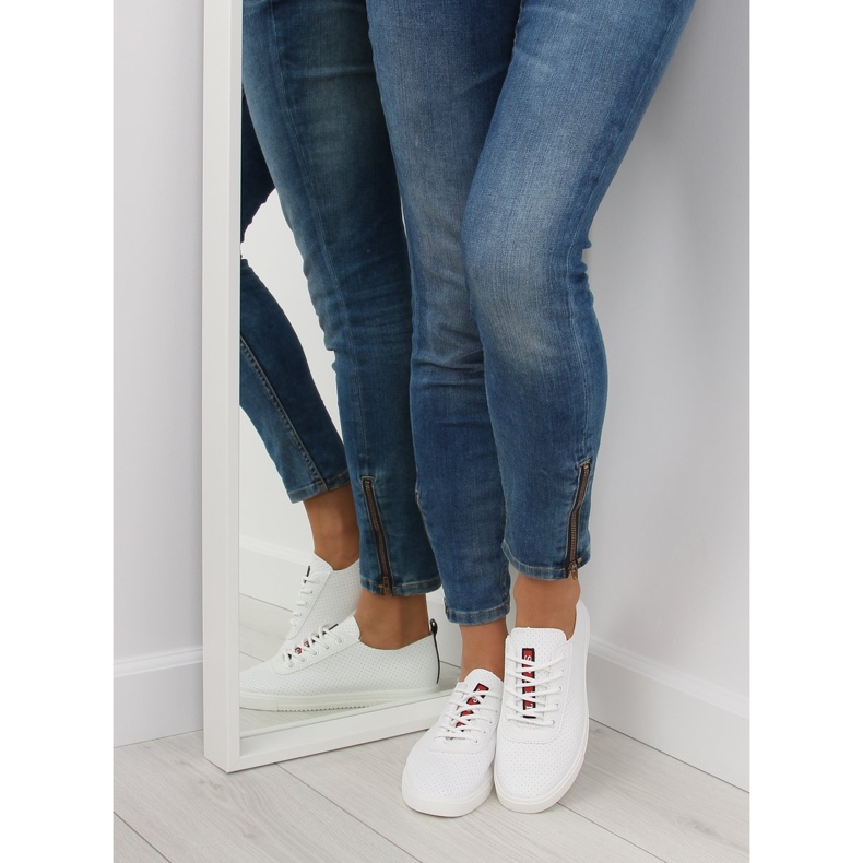 Sneakers morbide bianche da donna bianco 2