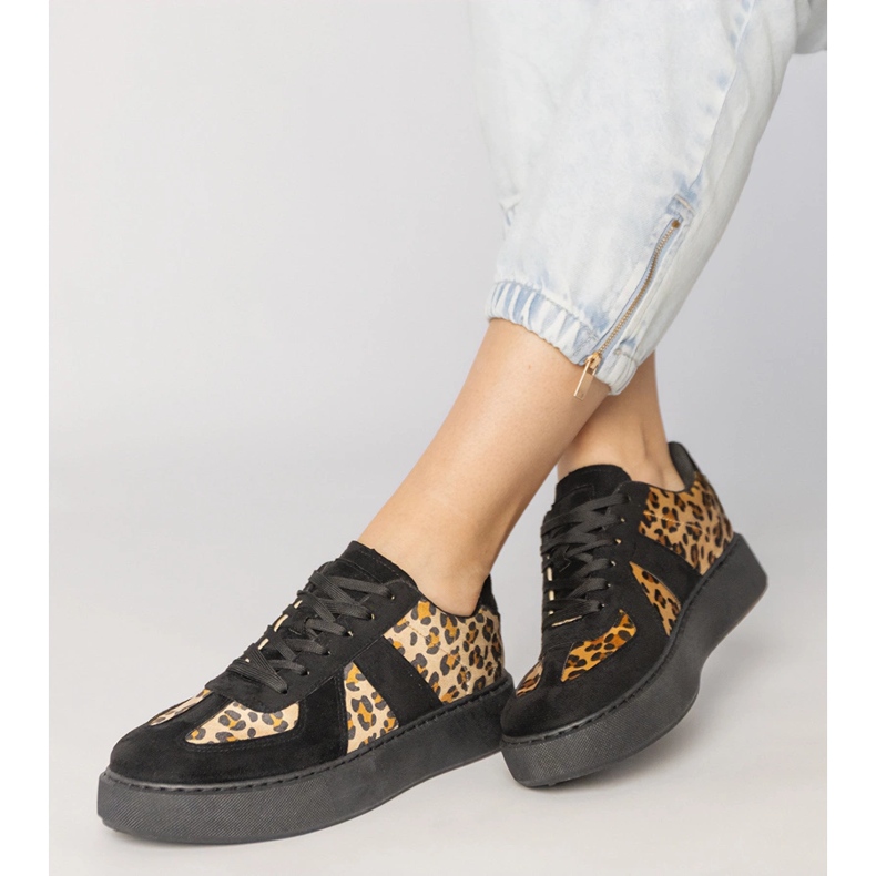 Sneaker femminili di Black-Panter nero 2