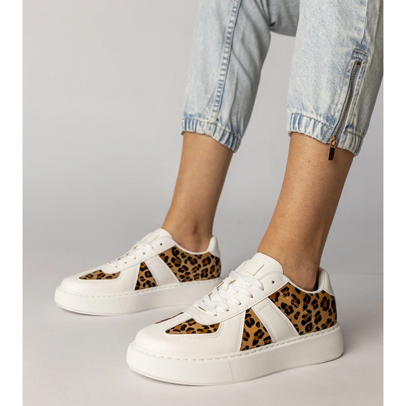 Sneaker da donna da donna bianca 1