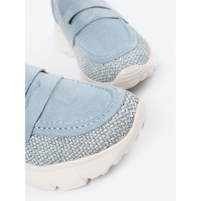 Seastar Scarpe blu su una suola spessa 2