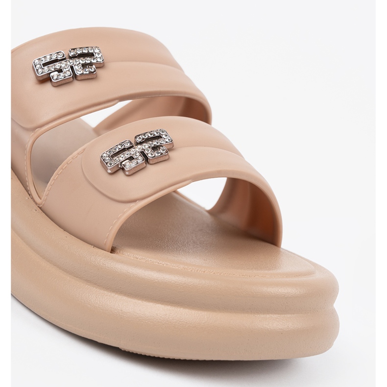 Seastar Ciabatte beige con plateau da donna 1