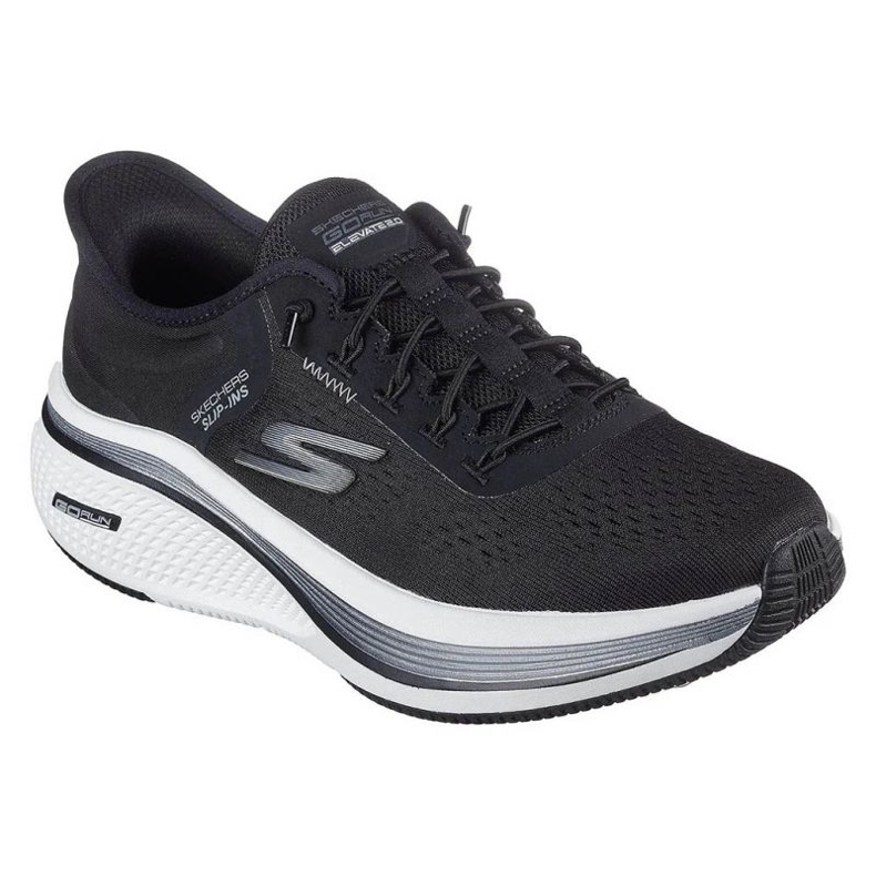 Skechers Schechers Slip-INSS GO Run Eleva 2,0 Banyan 129006-BKW Scarpe nero 1