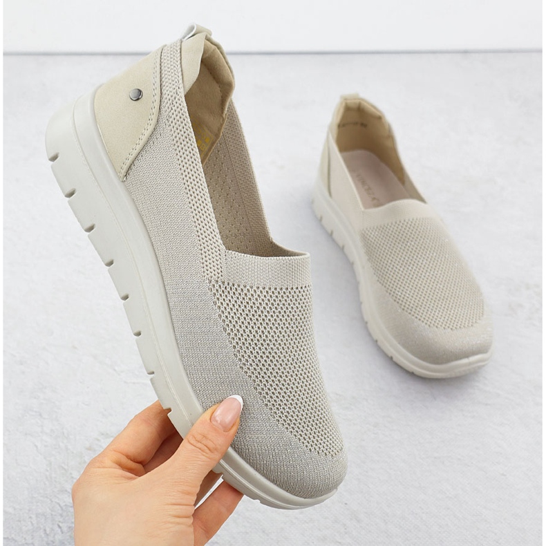 Scarpe sportive femminili beige vinceza 87719 1