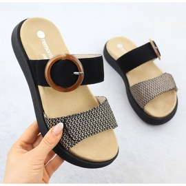Flop velcro da donna Remonte D2N51-03 nero 1