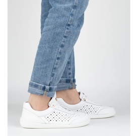 Olivier Sneaker minimaliste da donna a piedi nudi 1769pol Openwork bianco 2