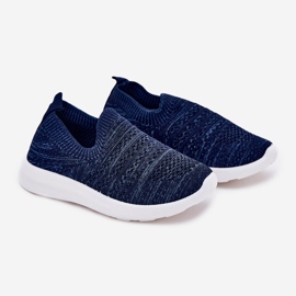 Scarpe sportive blu navy inserite per bambini 1