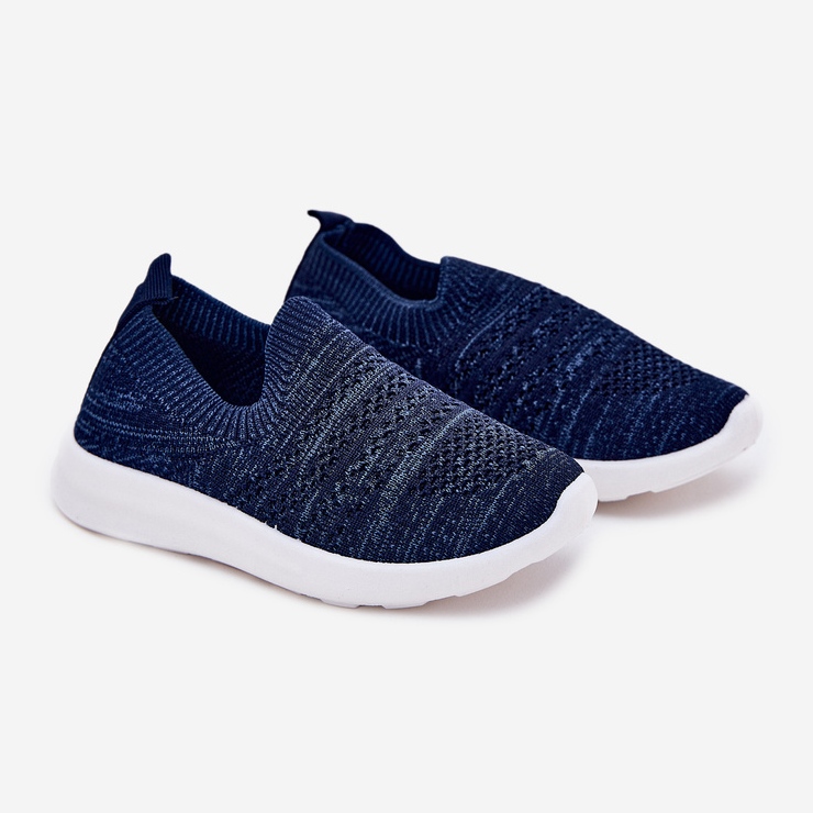 Scarpe sportive blu navy inserite per bambini 1