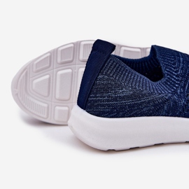Scarpe sportive blu navy inserite per bambini 2