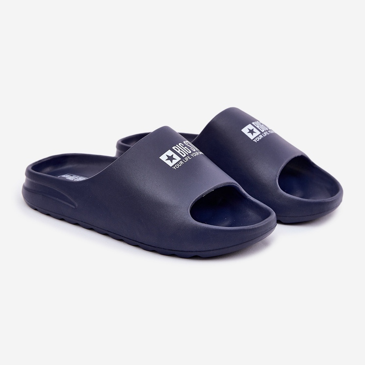 Slifori di schiuma maschile con il logo Big Star RR174A014 Navy Blue 1
