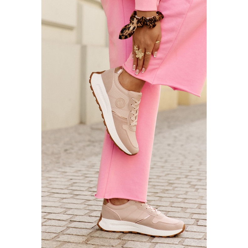 Sneaker femminili sulla piattaforma Big Star RR274489 Sistema rosa hi-poolish 2