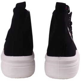 Sneaker alte femminili sulla piattaforma nera Lee Cooper LCW-23-44-1629LA nero 3