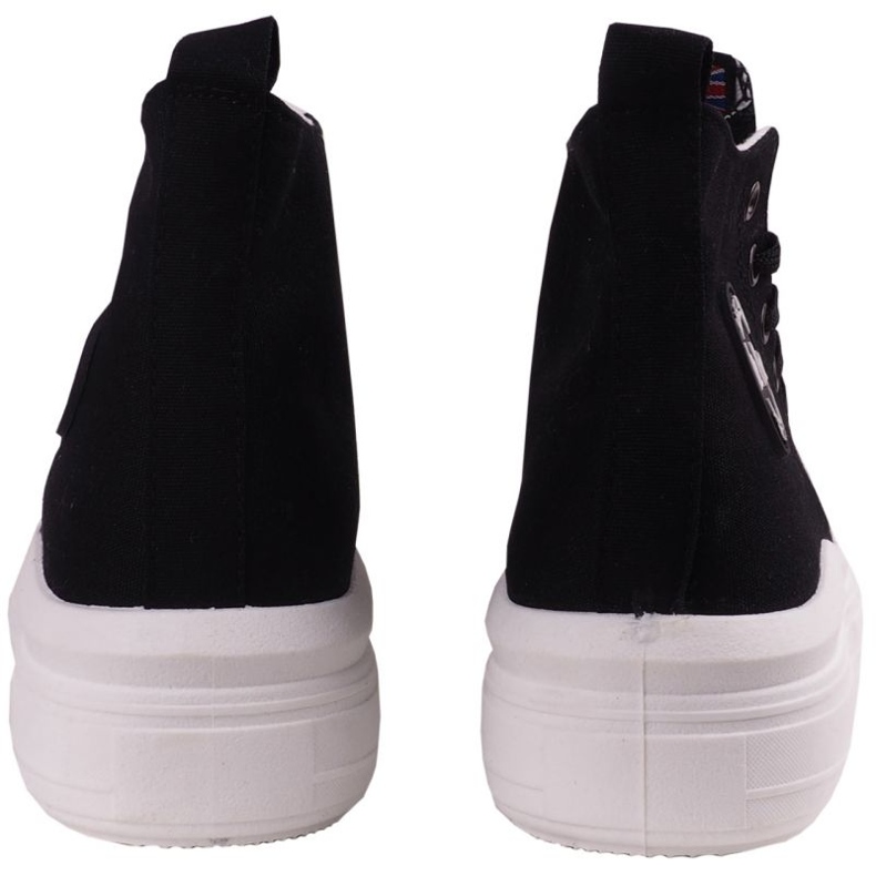 Sneaker alte femminili sulla piattaforma nera Lee Cooper LCW-23-44-1629LA nero 3