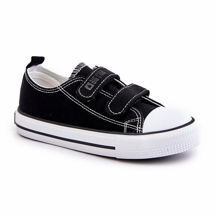 Scarpe da ginnastica con velcro per bambini Big Star OO374008 Nere nero 4