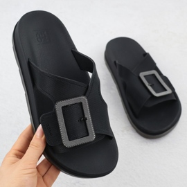 Zaxy Flip da piscina da spiaggia da donna con morsetti neri RR285078 nero 1