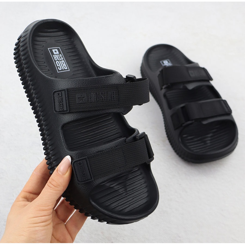 Black Big Star RR274A527 Flip in velcro Beach nero 1