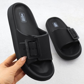 Flip sport femminili su una spessa suola nera Big Star RR274A571 nero 1