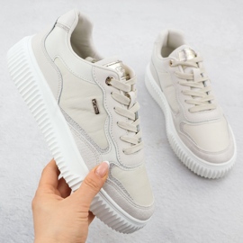 Sneaker in pelle femminile Beige Evento 8240 1